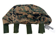 New USMC Marines Desert Woodland MARPAT Reversible LWH Helmet Cover Medium Large picture