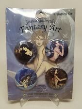 Jessica Galbreth's Fantasy Art 4 Pin Button Set Sealed picture