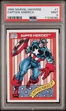 1990 Marvel Universe #1 Captain America PSA 9 Mint picture