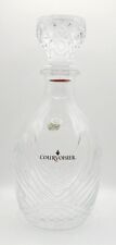 Vintage Courvoisier Cognac Cut Crystal Decanter with Crystal Stopper 10” Tall picture