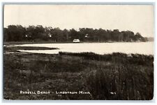c1910's View Of Russell Beach Lindstrom Minnesota MN RPPC Photo Antique Postcard picture