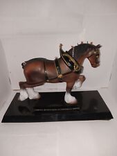 Vintage Famous Budweiser Clydesdale Horse Figurine on Base picture