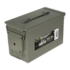 Strategy 50 Caliber Metal Ammo Storage Box 12 in. x 6.125 in. x 7.25 in.OD Green picture