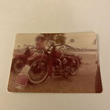 POLAROID PHOTO 1938 INDIAN MOTORCYCLE  picture