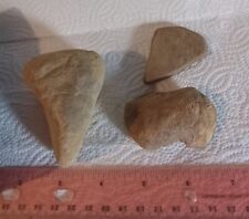 Native American Paleo Indian Artifacts Stone Tools Lot Of 3 picture