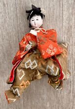 Beautiful VTG Japanese Doll Silk Robes Traditional Hat 7