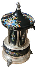VINTAGE REUGE SWISS LIPSTICK CIGARETTE CAROUSEL MUSIC BOX ITALY picture
