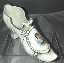 Antique Porcelain Ladies Shoe w/Marie Louise Duchess of Parma/Napoleon's Wife picture