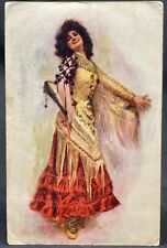 Artist Signed | Tarantella | Italian Dancer | Colorful Litho | PM 1907 picture