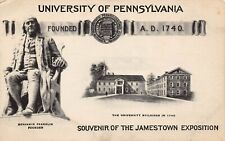University of Pennsylvania Jamestown Exposition 1907 Photo Type Vtg Postcard B6 picture