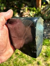 Feather River CA Canyon “Boots” Black Nephrite Jade Select Cut Block picture