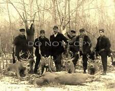 ANTIQUE REPRODUCTION 8X10 PHOTOGRAPH PRINT DEER HUNTING WINCHESTER 1907 RIFLES picture