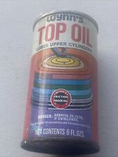 Wynn's Top Oil 6 fl.oz Can 1970 vintage metal deco Unopened Pull Top picture