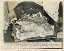 1948 Press Photo Driven from their home, Frank Lauro & family sleep in truck, NY picture