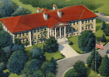 Vintage Linen Postcard Cedar Crest College Building Allentown Pennsylvania PA picture