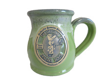 Deneen Pottery Green 10 oz Coffee Mug THE ORIGINAL PANCAKE HOUSE Madison 2017 picture