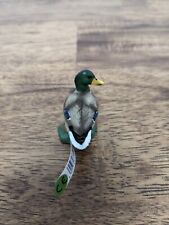 2009 Schleich Mallard Male Duck PVC Figure Retired White Green Pond Bird Animal picture