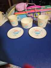 Vintage 1980s Pepsi Cup and Saucer Childrens Play Set One Cup Is Cracked See Pic picture