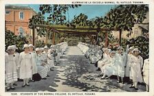 Students of the Normal College, El Hatillo, Panama, Early Postcard, Unused picture
