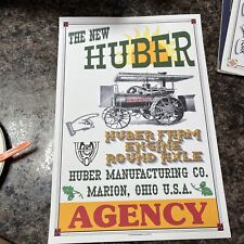 Huber Model Tractor Poster Measures 13 X 19 picture
