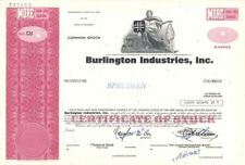 Burlington Industries, Inc. - 1937 dated Specimen Stock Certificate - Specimen S picture