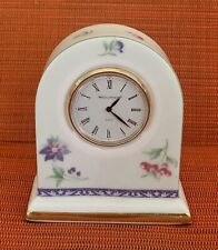 Wedgwood Mini Bone China Mantle Clock Meadow Field Bicentenary Design 1995 WORKS picture