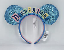Ears Disneyland Marquee Sign Rare Cutie Happiest Place Headband Disney Parks picture