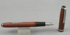 Esterbrook SJ Brown Pearl & Chrome Fountain Pen - 2668 Medium Nib - 1950's picture