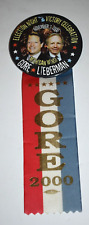 Vintage 2000 Gore/Lieberman Inauguration Pin & Ribbon.   aa picture