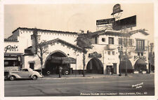 Brown Derby Restaurant, Hollywood, California, Early Real Photo Postcard, Used   picture