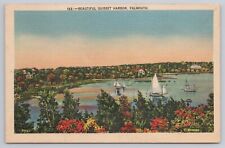 Postcard Beautiful Quisset Harbor Falmouth Massachusetts picture
