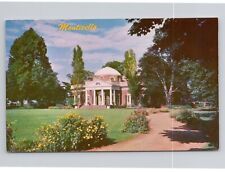 Monticello The Home of Thomas Jefferson Charlottesville Virginia Postcard 1806 picture