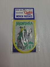 Vintage Montana Jacket Patch Cowboy Bucking Bronco Horse Travel Souvenir NWT picture