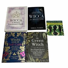 Witchcraft Wicca Occult Pagan Spells Rituals Magic Book Lot + Flying Wish Paper picture