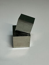 2 cubes__LARGE Lusterous Entwined Interlocking Pyrite Cube Cluster_Spain picture