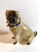Meissen Porcelain Pug Dog Figurine Mid 19th Century picture