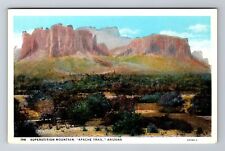 Mesa AZ-Arizona, Superstition Mountain, Apache Trail, Vintage Souvenir Postcard picture