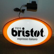 BRISTOT ESPRESSO ITALIANO 1919 Hanging Electric 18 X 11 Light Lightbox Sign picture