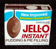 JELLO Instant Chocolate Pudding & Pie Filling UNOPENED Box PROP 1970s # picture