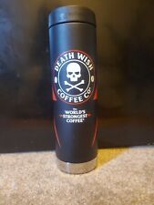 Death Wish Coffee Co. Klean Kanteen Skull Lightning 20 oz. Travel Mug/Cup NWOT picture