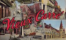 New Orleans (Louisiana) Greetings From Vieux Carre’ Large Letter 3856 Postcard picture