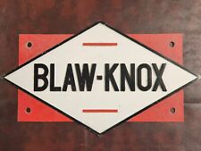 BLAW-KNOX VINTAGE  METAL SIGN picture