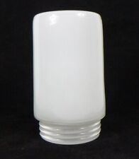 Vtg Mid Century Modern White Glass light Fixture Shade Pill Style 3