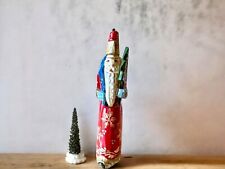 Russian SANTA Wooden Hand Carved Hand Painted Father of Frost picture