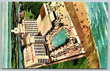 Miami Beach FL- Florida, The Cadillac Hotel, Advertisment, Vintage Postcard picture
