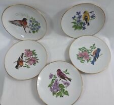Vintage Bareuther Bird With Flowers Collector Plates Set of 5 picture