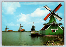 Vintage Postcard Zaandam Holland De Zaanse Schans picture
