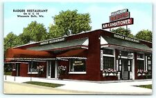 Postcard WI Wisconsin Dells Badger Restaurant c1950s R52 picture