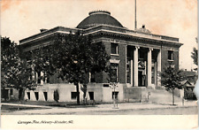 Postcard RPPC Carnegie Free Library Streator Illinois picture