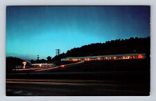 Wytheville VA-Virginia, Night at Johnson's Motel, Advertising, Vintage Postcard picture